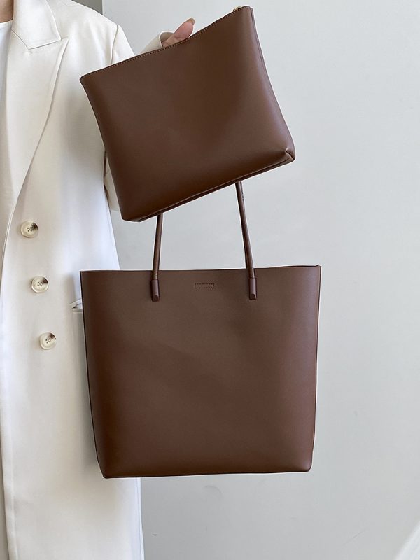 Women's Korean Style Commuter Tote Bag - Large Capacity Shoulder Bag for Spring/Summer 2025 - Trendy Niche Design