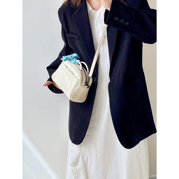 Women's Korean Style High-End Boston Bag - Lightweight Crossbody Handbag for 2025 INS Trend