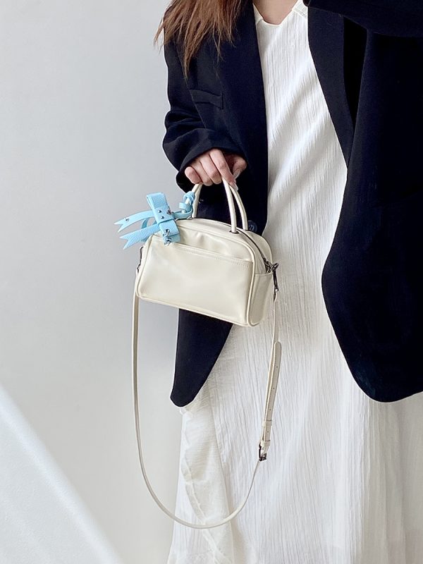 Women's Korean Style High-End Boston Bag - Lightweight Crossbody Handbag for 2025 INS Trend