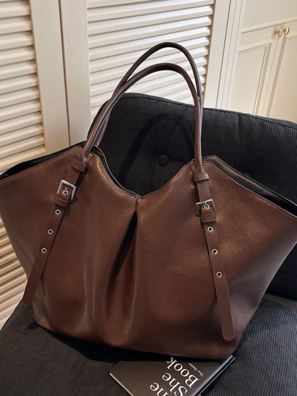 Women's Korean-Style Large-Capacity Shoulder Bag for Commuting - Trendy Winter 2025 Handbag