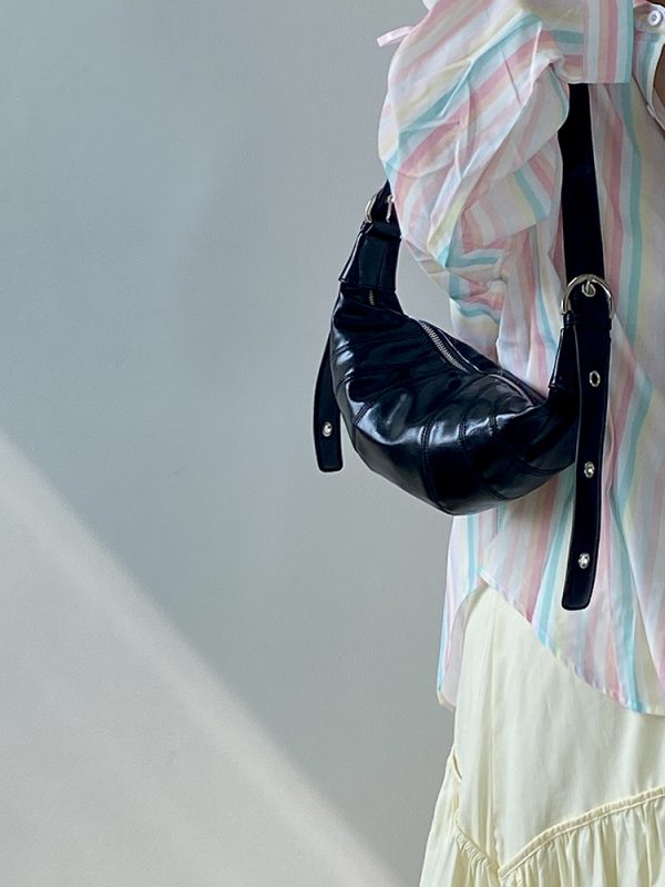 Women's Korean Style Versatile Croissant Horn Bag - High-End Dumpling Shoulder Crossbody Small Bag for 2025 Fashion Trends