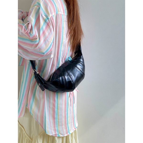 Women's Korean Style Versatile Croissant Horn Bag - High-End Dumpling Shoulder Crossbody Small Bag for 2025 Fashion Trends