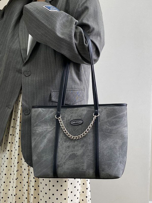 Women's Large Capacity High-End Tote Bag - Spring Summer Deer Design Shoulder Handbag for 2025 Fashion