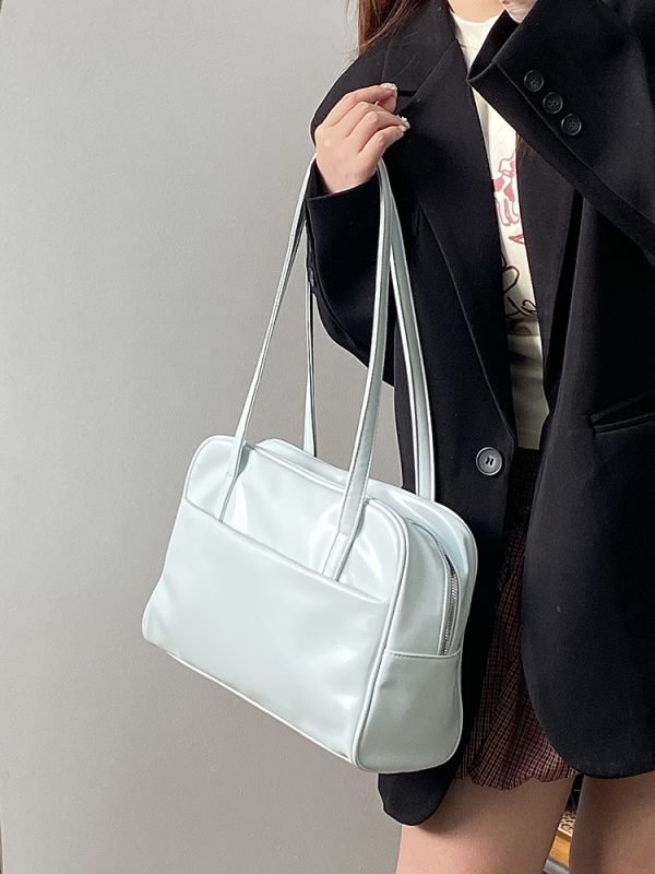Women's Large Capacity Shoulder Tote Bag - Spring/Summer Fresh Design for Commuting, Trendy Niche Style 2025