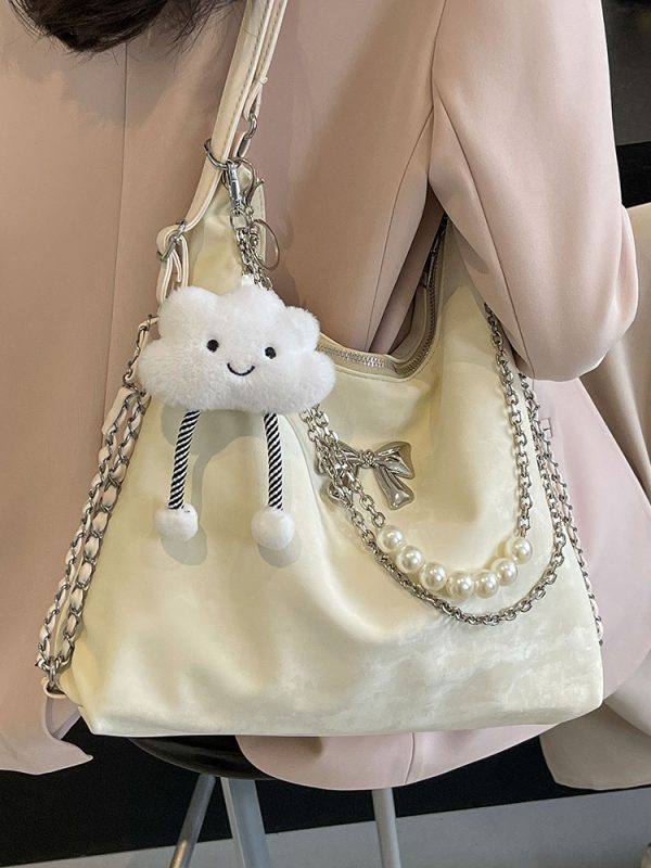 Womenâ€™s Large Capacity Tote Bag - Versatile Commuter Backpack for Spring/Summer Fashion - High-End Shoulder Bag