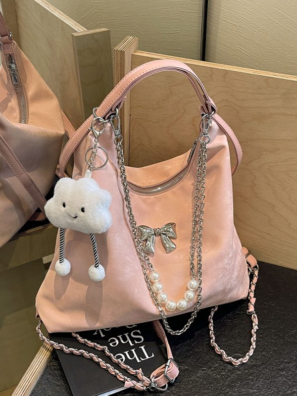 Womenâ€™s Large Capacity Tote Bag - Versatile Commuter Backpack for Spring/Summer Fashion - High-End Shoulder Bag