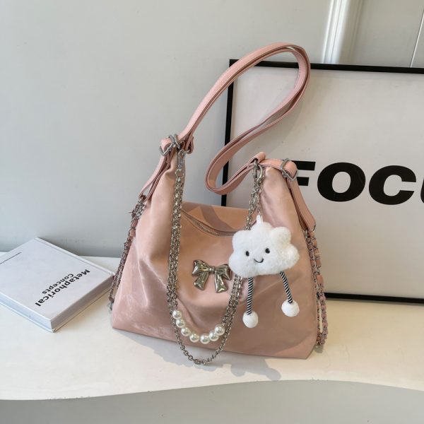 Womenâ€™s Large Capacity Tote Bag - Versatile Commuter Backpack for Spring/Summer Fashion - High-End Shoulder Bag
