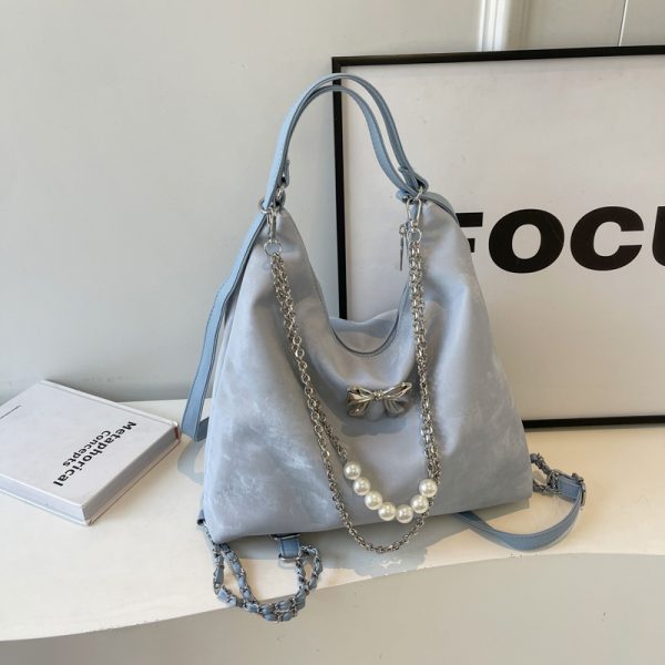 Womenâ€™s Large Capacity Tote Bag - Versatile Commuter Backpack for Spring/Summer Fashion - High-End Shoulder Bag