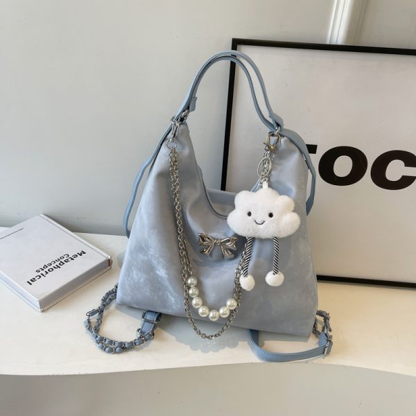 Womenâ€™s Large Capacity Tote Bag - Versatile Commuter Backpack for Spring/Summer Fashion - High-End Shoulder Bag