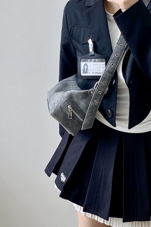 Women's Light Retro Motorcycle Pillow Bag - Trendy Crossbody Shoulder Bag for Versatile Style