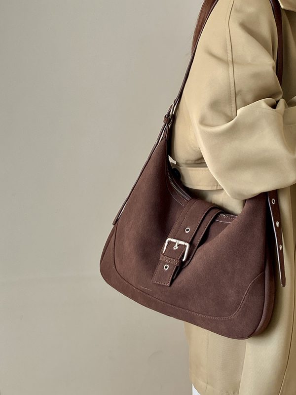 Women's Matte Retro Saddle Bag 2025 - Large Capacity Versatile Shoulder Crossbody Bag for Everyday and Travel