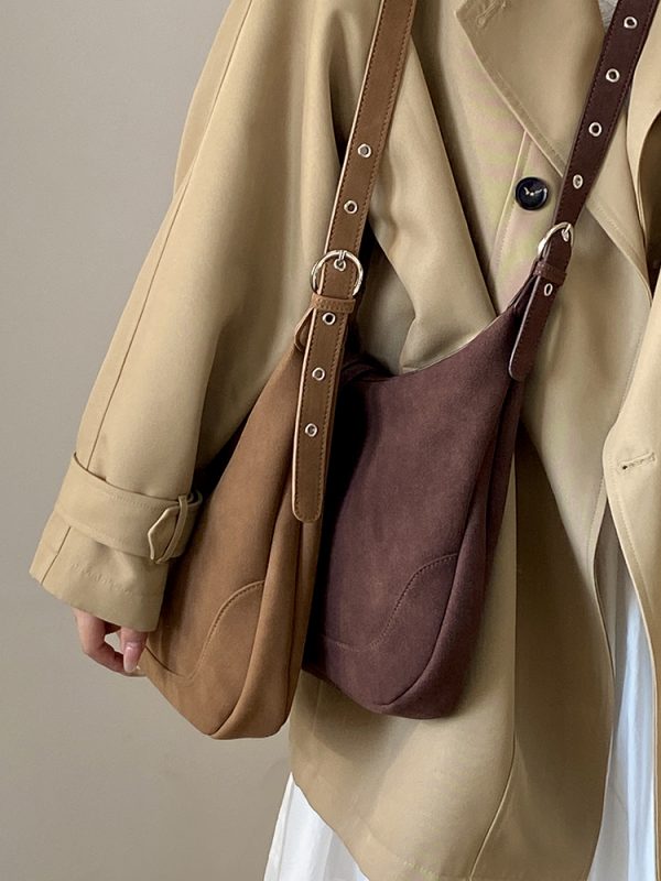 Women's Matte Retro Saddle Bag 2025 - Large Capacity Versatile Shoulder Crossbody Bag for Everyday and Travel