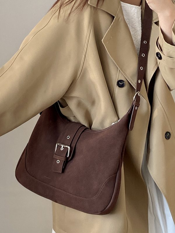 Women's Matte Retro Saddle Bag 2025 - Large Capacity Versatile Shoulder Crossbody Bag for Everyday and Travel
