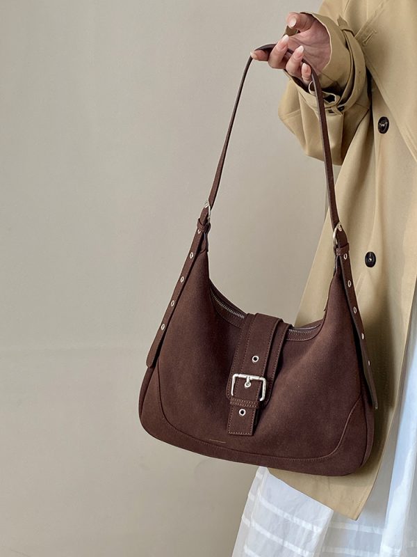 Women's Matte Retro Saddle Bag 2025 - Large Capacity Versatile Shoulder Crossbody Bag for Everyday and Travel
