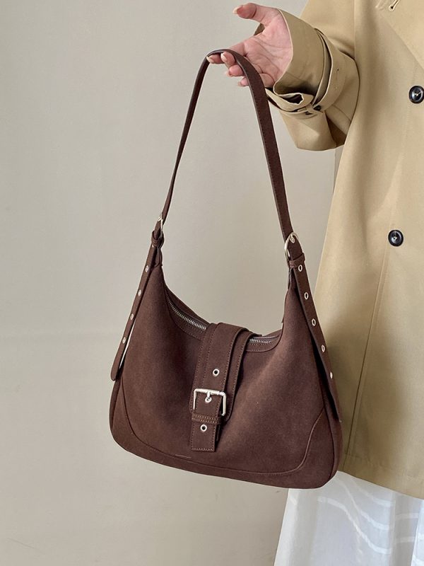 Women's Matte Retro Saddle Bag 2025 - Large Capacity Versatile Shoulder Crossbody Bag for Everyday and Travel