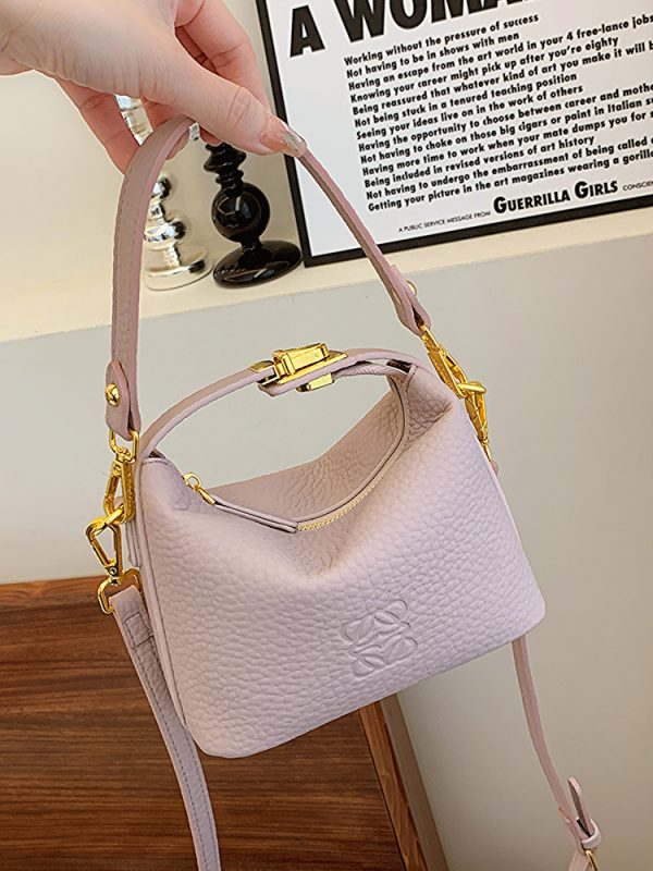 Women's Minimalist Bucket Bag - 2025 Summer Versatile Crossbody Handbag, Trendy High-End Fashion Accessory