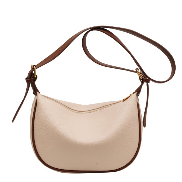 Women's Minimalist Textured Tote Bag - Casual Versatile Underarm Crossbody Bag for Summer 2025 Retro Fashion