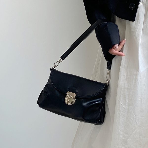 Women's Pleated Cloud Bag - High-End Lock Clutch, Underarm & Crossbody Small Bag for 2025 Fashion Trends