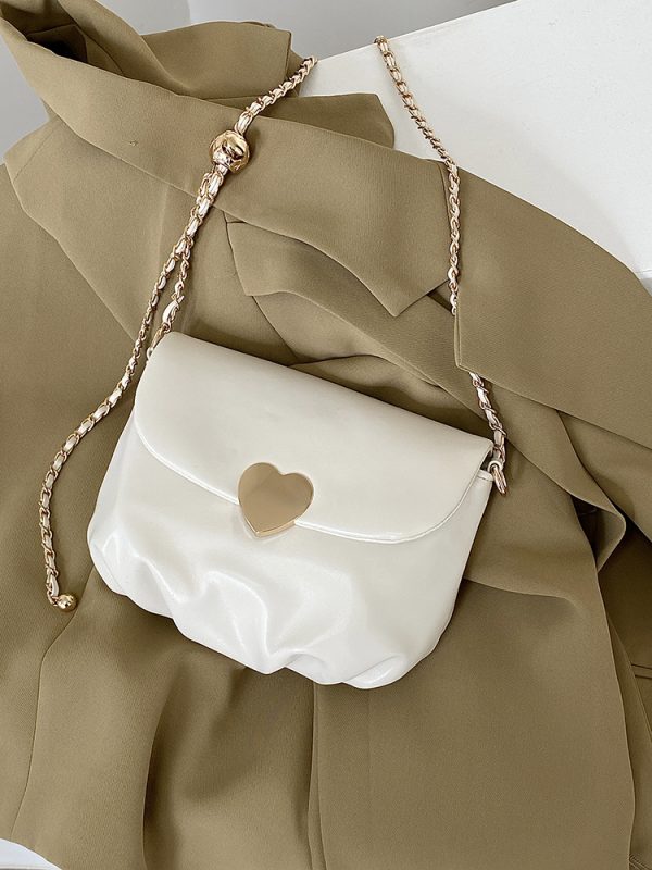 Women's Pleated Cloud Chain Bag - Cute Crossbody Shoulder Bag for Spring/Summer 2025 - Trendy Niche Design
