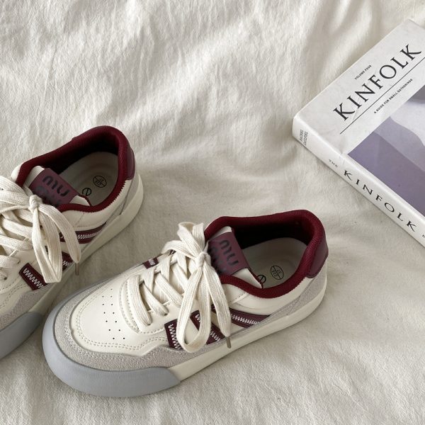 Women's Retro Color-Block Thick-Soled Sneakers - Versatile Casual Sports Shoes for 2025