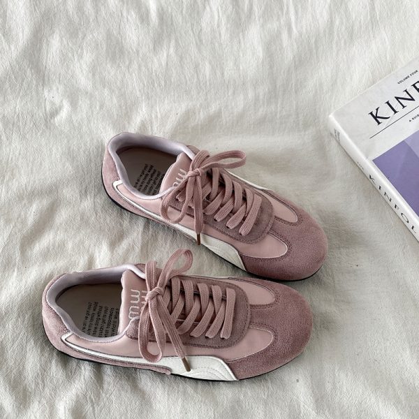 Women's Retro Lightweight Flat Casual De Xun Shoes - 2025 Spring Soft-Bottom Sports Little White Sneakers