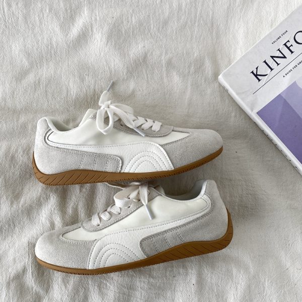 Women's Retro Lightweight Flat Casual De Xun Shoes - 2025 Spring Soft-Bottom Sports Little White Sneakers