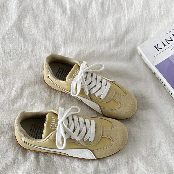 Women's Retro Lightweight Flat Casual De Xun Shoes - 2025 Spring Soft-Bottom Sports Little White Sneakers