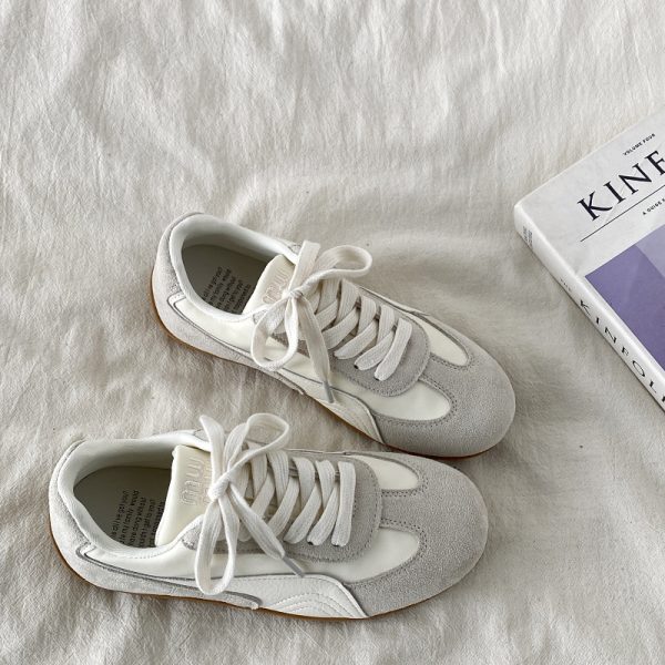 Women's Retro Lightweight Flat Casual De Xun Shoes - 2025 Spring Soft-Bottom Sports Little White Sneakers