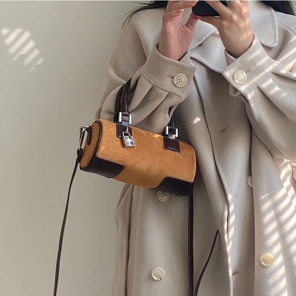 Women's Retro Lock Buckle Handbag - Spring Summer 2025 Shoulder Crossbody Small Bag - Niche Design Fashion Accessory