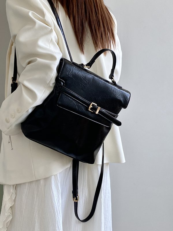 Women's Retro Tote Bag - Korean Style High-End Commuter Backpack, Versatile Design for Everyday Use, 2025 Trendy Aesthetic