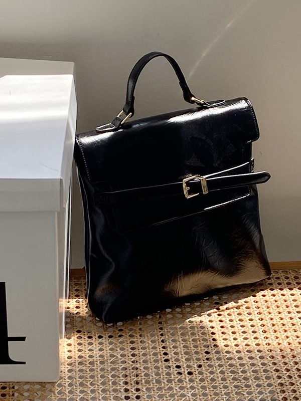 Women's Retro Tote Bag - Korean Style High-End Commuter Backpack, Versatile Design for Everyday Use, 2025 Trendy Aesthetic