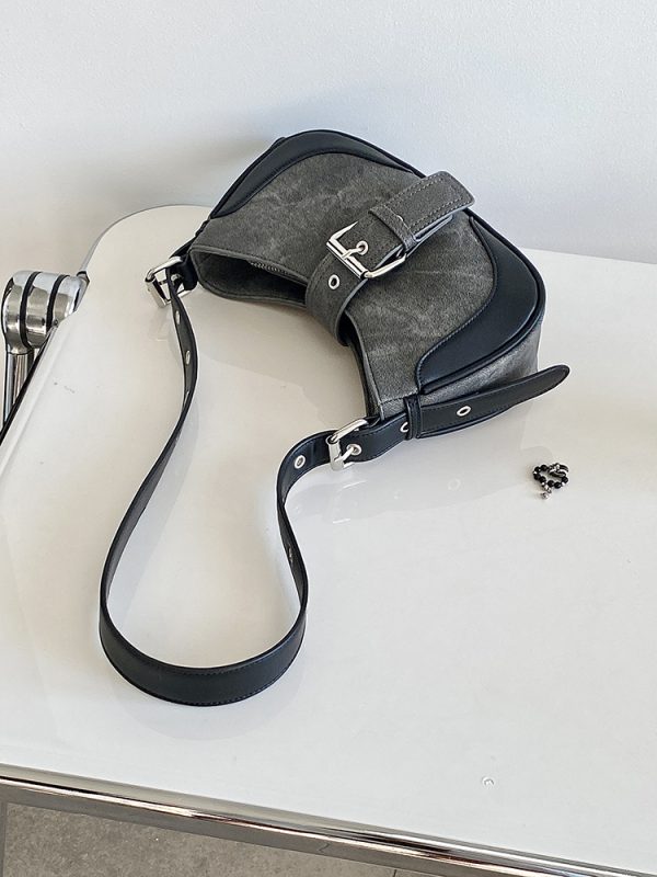Women's Retro Underarm Saddle Bag - Spring Summer 2025 Versatile Handheld Shoulder Bag, Niche Fashion Inspired by 90s and Y2K Styles
