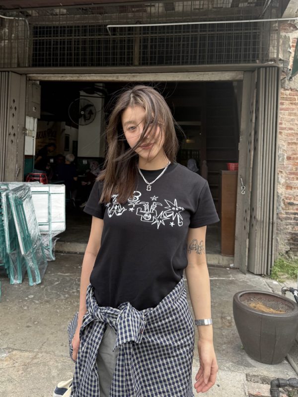 Women's Round Neck Printed Short Sleeve T-Shirt - Casual Loose Fit Summer Top, Versatile Style for Everyday Wear