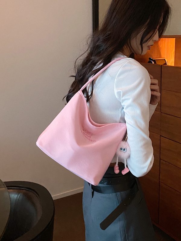 Women's Spring Summer Oxford Cloth Small Square Handbag - 2025 Fashion Versatile Underarm Bag for Fresh Style