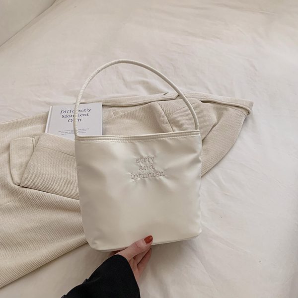 Women's Spring Summer Oxford Cloth Small Square Handbag - 2025 Fashion Versatile Underarm Bag for Fresh Style