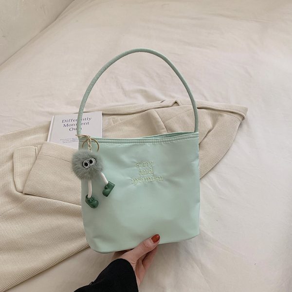 Women's Spring Summer Oxford Cloth Small Square Handbag - 2025 Fashion Versatile Underarm Bag for Fresh Style