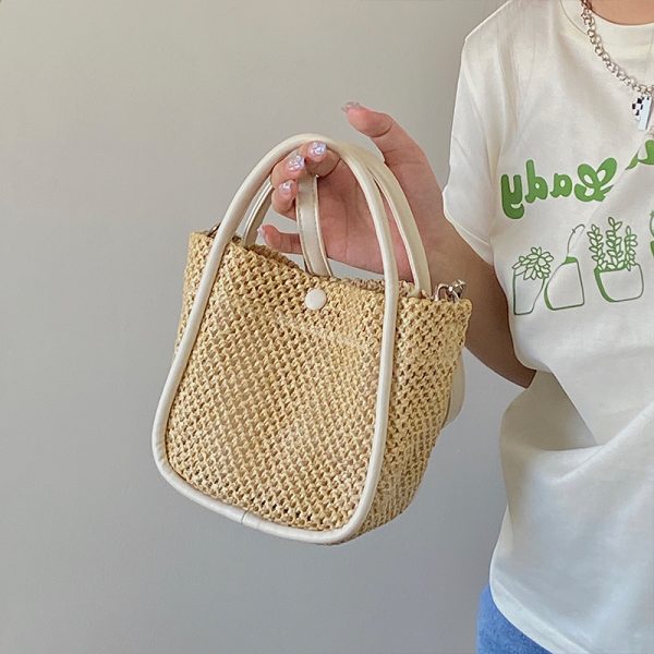 Women's Spring Summer Small Bucket Bag - Niche Design Shoulder Crossbody Handbag with Matching Mother Bag