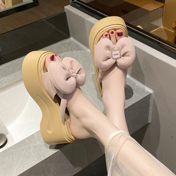 Women's Summer Platform Sandals - Thick-Soled, Elegant Height-Increasing Fairy Beach Shoes for Outdoor 2025 Style