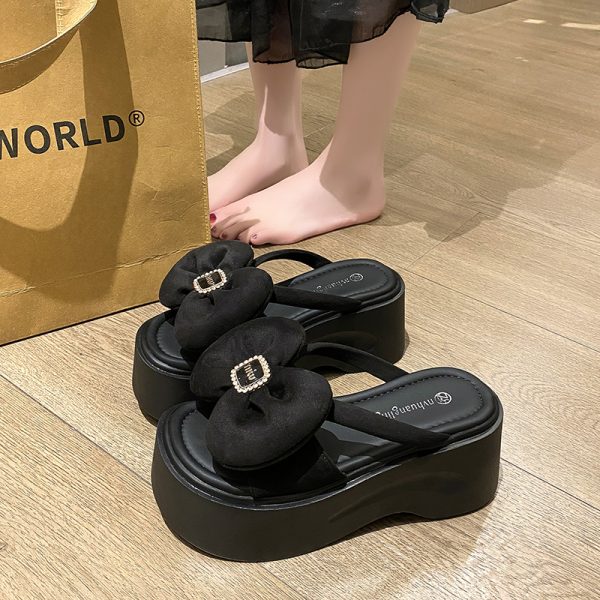 Women's Summer Platform Sandals - Thick-Soled, Elegant Height-Increasing Fairy Beach Shoes for Outdoor 2025 Style