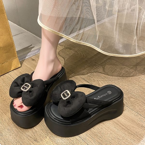 Women's Summer Platform Sandals - Thick-Soled, Elegant Height-Increasing Fairy Beach Shoes for Outdoor 2025 Style