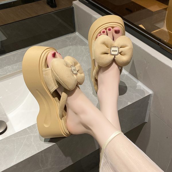 Women's Summer Platform Sandals - Thick-Soled, Elegant Height-Increasing Fairy Beach Shoes for Outdoor 2025 Style
