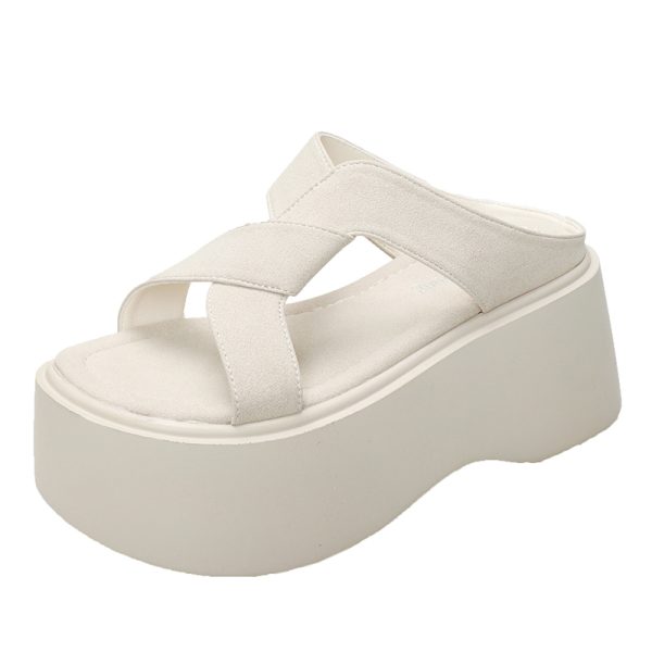 Women's Summer Wedge Platform Sandals with Thick Soles for Petite Sizes - Stylish Beach Sandals for Skirts, New 2025 Fashion