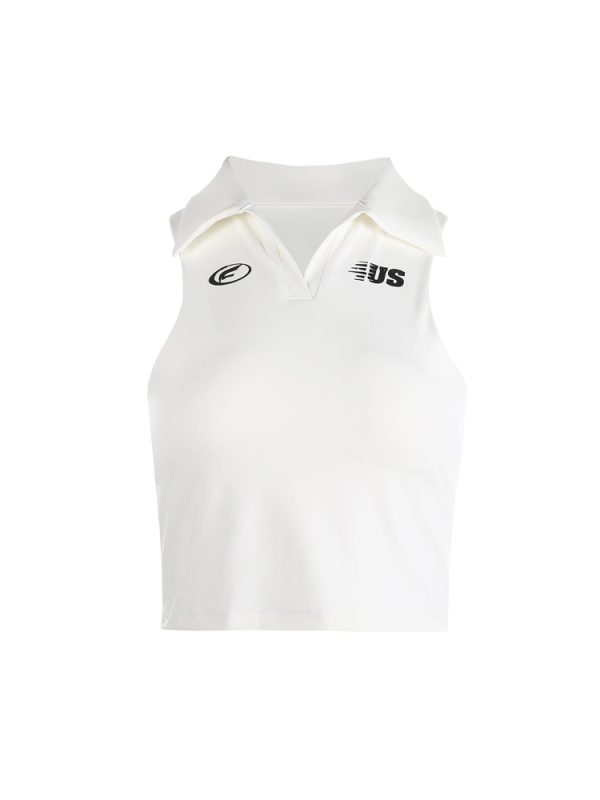 Women's V-Neck Sleeveless Tennis Vest & Skirt Set - Circle Design Sports Fitness Outfit, Perfect for Activewear and Athleisure
