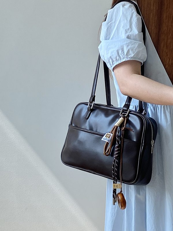 Women's Vintage Multi-Functional Large Capacity Briefcase Shoulder Bag - Korean Style Fashion Backpack for 2025