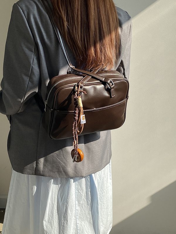 Women's Vintage Multi-Functional Large Capacity Briefcase Shoulder Bag - Korean Style Fashion Backpack for 2025