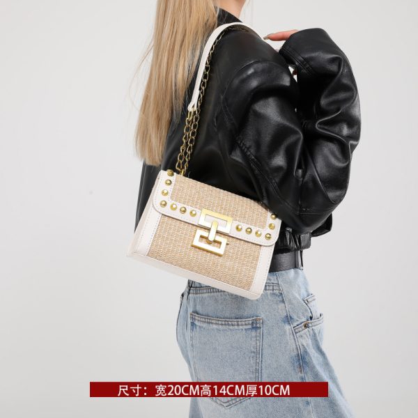 Womenâ€™s Woven Shoulder Bag - Casual Large Capacity for Spring/Summer 2025 Fashion
