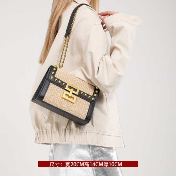 Womenâ€™s Woven Shoulder Bag - Casual Large Capacity for Spring/Summer 2025 Fashion