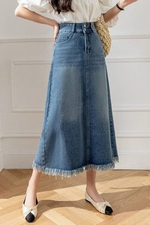 A-Line Midi Skirt