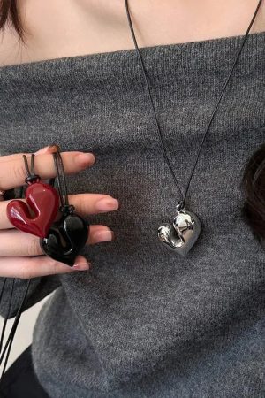 Abstract Heart Necklace