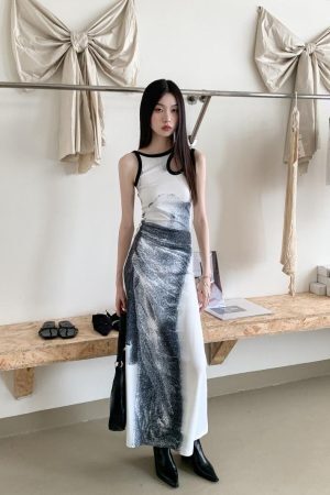 Abstract Maxi Dress
